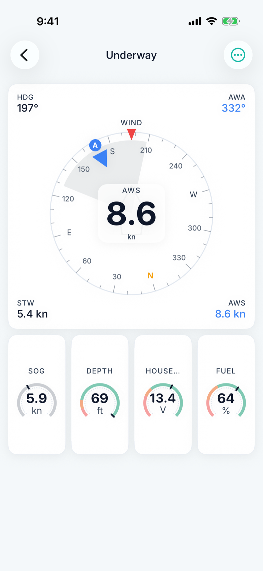 Placeholder — final asset: video of an upwind plan with tack boards zigzagging up the bay, and the wind rose showing the breeze they're laid against