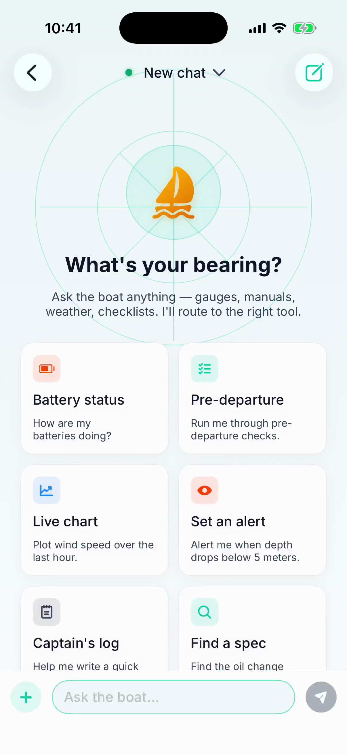 A wind-shift watch set at bedtime; the screen fades to 3:25 am and the alert lands with the new wind direction and speed
